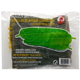 Banana leaves, frozen, 454g