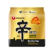 Ātri pagatavojama Ramen nūdeļu zupa Shin Ramyun, vistas, asa, ģimenes paka, 120g x 5