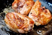 Chicken thighs with wasabi