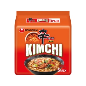 Instant Ramen noodle soup Kimchi Ramyun, Hot, Family pack, 120g x 5