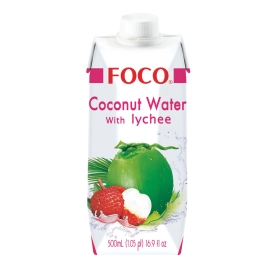 Pure coconut water with lychee, 500ml
