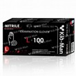 Disposable gloves, nitrile, black, size L, 100 pcs