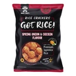 Rice crackers with chicken and chives flavor, 100g